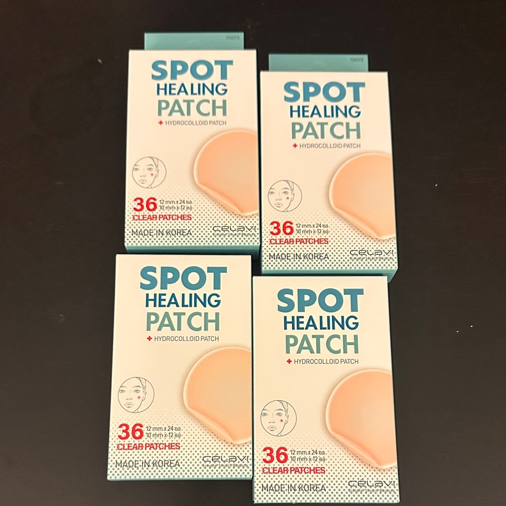 4 Boxes Spot Healing Patch Hydrocolloid Pimple Patches - Clear